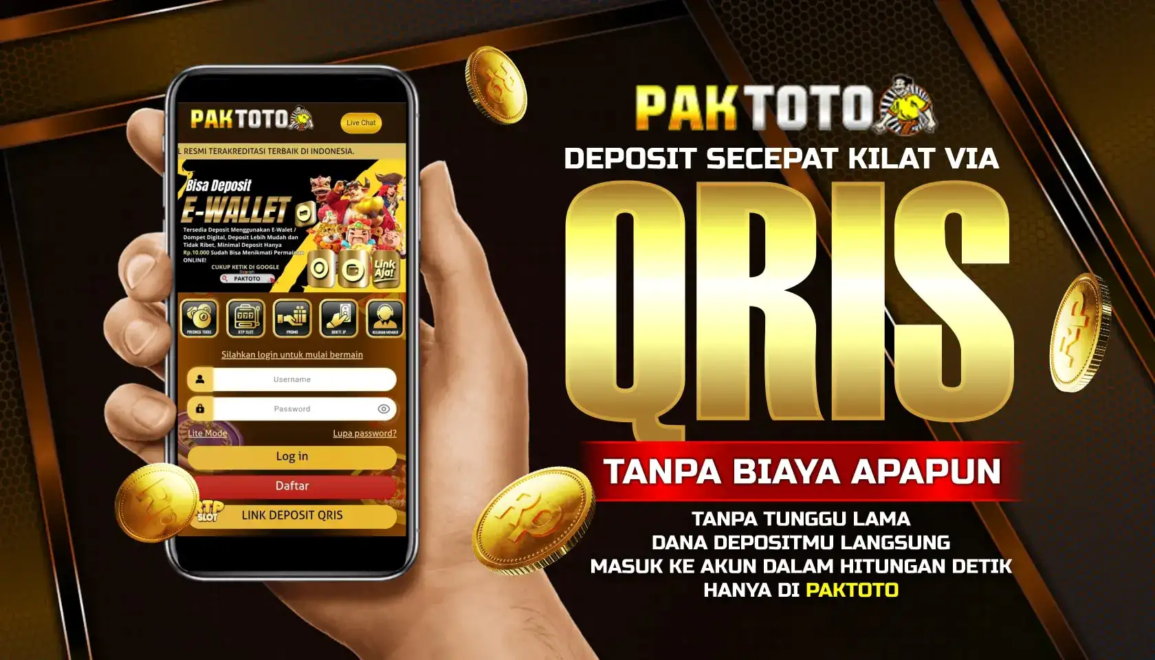 PAKTOTO QRIS BANNER